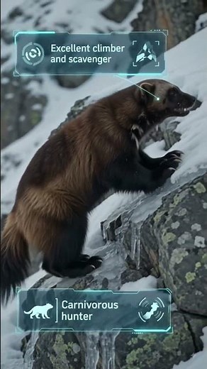 Why Is the Wolverine So Fearless? 🐾 | Nature's Toughest Survivor | Amazing Animal Facts #shorts