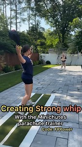 What I absolutely love about the @minichutestraining parachute trainer is that you can literally HEAR when you’re whipping correctly If you are stiff, pushy, not using correct wrist and fingers you will not hear that parachute whoosh through Not to mention if you aren’t whipping correctly or you aren’t snapping hard enough the parachute will never make it to the catcher This has become one of my favorite tools for whip, and that’s not even its main purpose but I love it Use my code: FPPower To g
