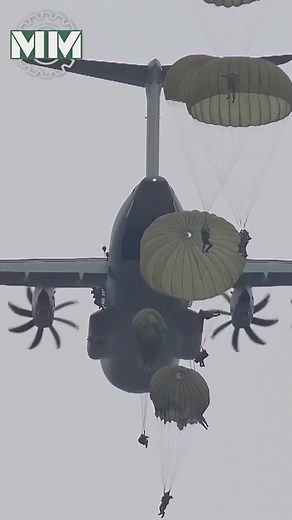 Paratroopers test Airbus A400M jumps, verifying safety, parachute deployment, and landing accuracy using dummies.