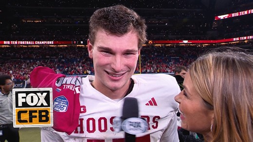 Fernando Mendoza after winning the Big 10 Championship: "It sounds so beautiful" | FOX College Football