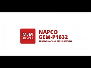 Napco GEM-P1632 Communications Configuration