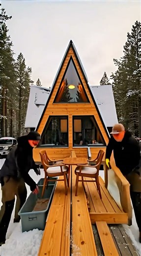 Building a Cozy A-Frame Cabin in Winter: Step-by-Step Guide