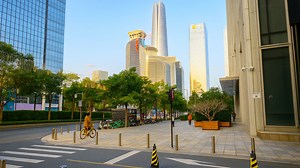 What city looks this peaceful and futuristic?