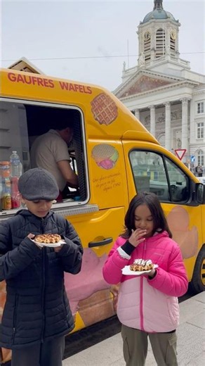 When you are Brussels, you must try the Belgian waffles #belgium