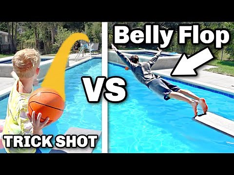 0.01% Trick Shot, Or Fall in The Pool Challenge