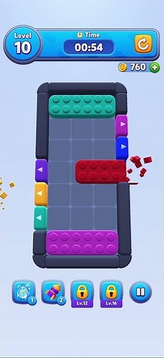 I recommend you to turn this game Colour Block Jam , Amazing game #colourblockjam