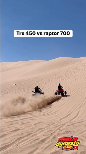 Which ATV Is Faster? #trx450 #raptor700 #sanddunes