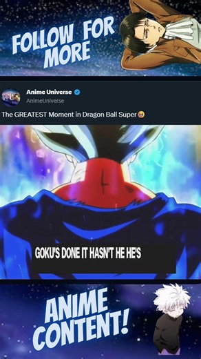 The GREATEST Moment In Dragon Ball Super🥹
