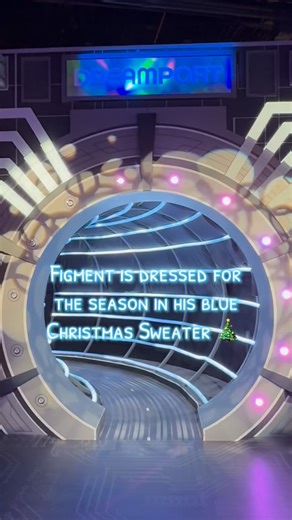 You haven’t seen anything this holiday season if you haven’t seen Figment in his Christmas sweater at EPCOT 🎄 With the start of the Festival of the Holidays, Figment’s meet-and-greet has taken on a festive new look. Our lovable royal purple pigmented friend is now in his blue sweater! 🌐 #figment #epcotfestivaloftheholidays #disneychristmas | Doctor Disney