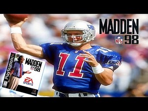 Madden NFL 98 - (PS1) -1080p HD - Patriots at Panthers | Bledsoe to Glenn!