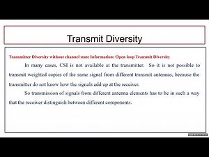 Transmit diversity