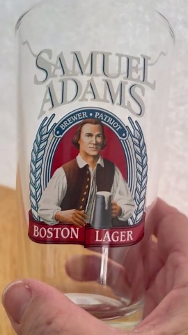 Samuel Adams Pint Glass Boston Lager Beer Glass Vintage Brewery Barware Collectible Gift for Beer Enthusiasts, Patriotic Brewer Design - Etsy