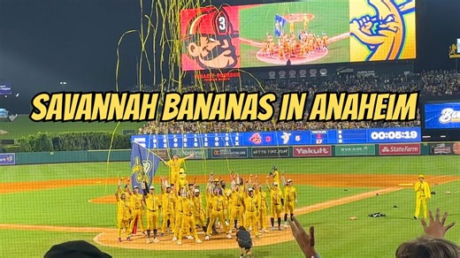 Savannah Bananas in Anaheim at Angel Stadium!