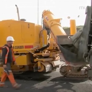 8.5K views · 12 reactions | Slip forming is a construction method where concrete is poured into a continuously moving form  Check out more machines on ITK: https://bit.ly/3tbZeT9 | In The Know | Facebook