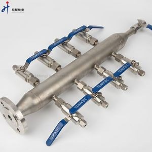 [Hot Item] 300 Psi Stainless Steel Gas Air Header Distribution Manifolds Ball Valve