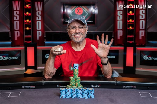 Poker Hall of Famer Eli Elezra Wins Fifth WSOP Bracelet in $10K PLO-8 Championship ($611,362)