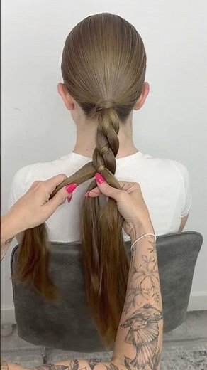 How to do a 4 strand braid! #braidhairstyle #plaithairstyle #hairstyle #supereasyhairstyle