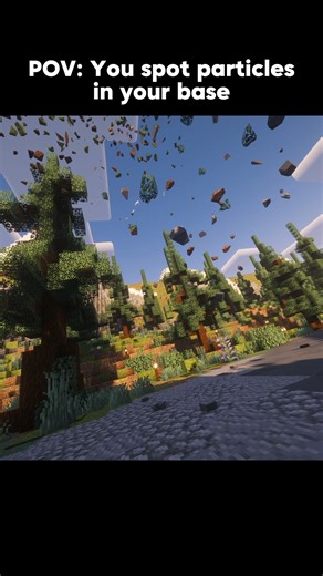 Krizzit on Instagram: "You spot particles in your base 💀 #minecraft #minecraftmemes #minecraftreels"
