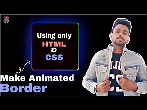 Make Animated Border Using HTML & CSS 🔥 | VIRTUAL CODE