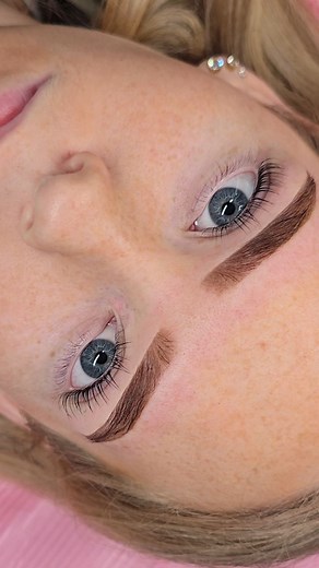 There's nothing better! ✨️ Brow Code Hybrid Dye in Light Walnut & Baby Blonde for the Brows & Lamiitta Sheilds for the most stunning Lift! *Chefs Kiss* 👌🏼👌🏼 | Highbrow Boutique - By Jade