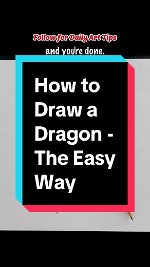 How to draw a dragon. Please follow! This was inspired by @CasmahCreations 🐉 #fyp #foryou #foryoupage #art #creative #viral #howtodraw ##arttutorial##artlessons##drawing##tutorial##dragon##dragons