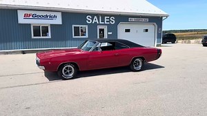 Sold Sold Sold! Have a look at this stunning rotisserie restored 1968 Dodge Charger R/T. It is powered by a rebuilt 440CI V8 engine with a few performance upgrades like a bigger cam, aluminium intake, and Edelbrock carb. It is backed by a 727 automatic transmission and 8 3/4 rear end with 3:23 gears with Sure Grip. It is equipped with power steering and power disc brakes. Originally from the Southern USA this rust-free Charger underwent a high-quality rotisserie restoration. Painted in 1968 Dodg