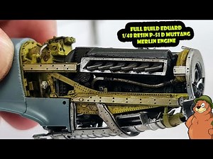 Eduard 1/48 P-51D Mustang PART II build resin merlin engine