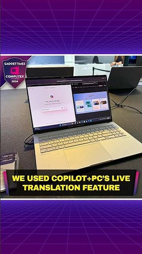 We used Copilot+PC’s Live translation feature #copilot
