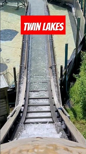 Twin Lakes DRAGON FALLS POV #twinlakes #water #logflume #ride #kids #themepark #UK #fun #wet#drop