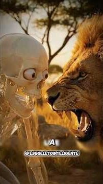 E se você fosse criado por leões?🦁💀 #shorts