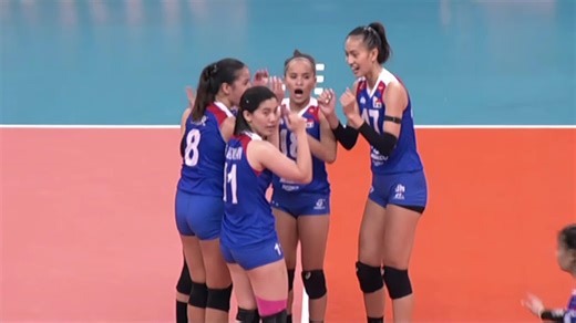 2.3M views · 10K reactions | JI-ANGEL IS TOO STRONG  Jia de Guzman and Angel Canino put in the work late for Alas Pilipinas to secure a commanding 2-1 set lead against the Australian team in the 2024 AVC Women's Challenge Cup! #AVCChallengeCup | One Sports | Facebook