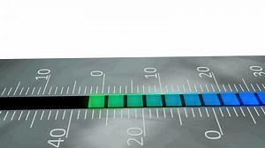 Thermometer with rising temperature indication.