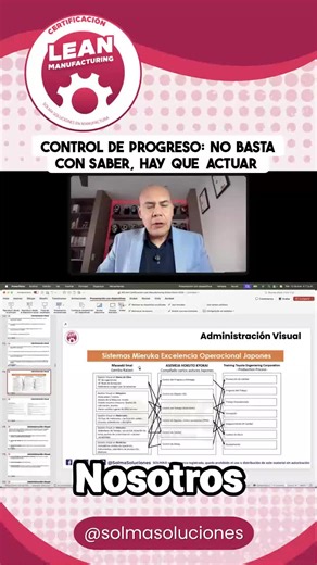 👀 Administración Visual no es solo “ver bonito” En Lean tenemos categorías claras de Administración Visual. La primera y más crítica: 📍 Control del progreso y las entregas 👉 Saber exactamente en qué estado está la producción ahorita, no ayer. Pero ojo 👀 La administración visual sin plan de reacción no sirve. 📌 Regla clave: Cada tablero debe tener: ✔️ Estado actual ✔️ Desviación ✔️ Proceso de escalación cuando no se cumple Eso es lo que permite reaccionar rápido y mantener el flujo. Esto lo 