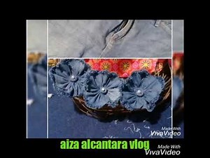 diy denim flower tutorial from old jeans