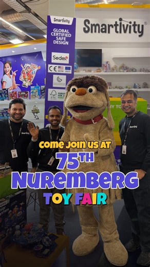 SMARTIVITY on Instagram: "We’re here at the world’s biggest toy fair in Nuremberg! 🥳 Come experience our award-winning DIY STEM toys at Spielwarenmesse 2026. 📍Hall 10.0 | H-06 27th to 31st January 2026 See you there!🚀 (Nuremberg, toy fair 2026, smartivity, stem toys, diy toys)"