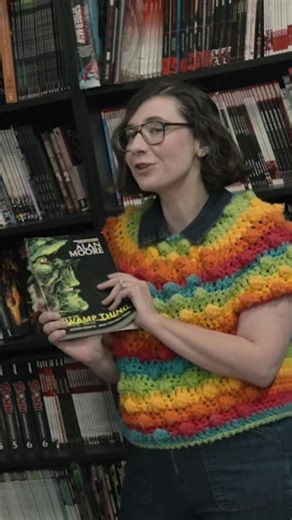 Lisa Gullickson names Saga of the Swamp Thing as one of the Best #comicbooks. Filmed on location at @Third Eye Comics, part of The Stacks video series. #bookto #comicbookshop