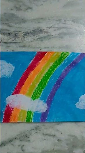 Easy rainbow 🌈 scenery 🤩🌹🥰😀😃😄🤣