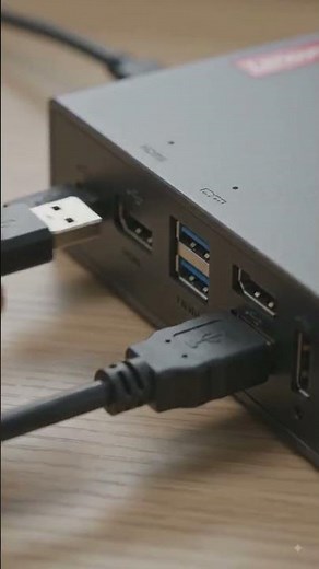 Lenovo USB docking station❤️Docking station usage❤️👍#dockingstation #computer #information