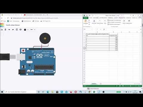 Arduino simulieren mit Tinkercad (5) Töne, Lautsprecher und Lieder