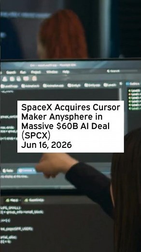 SpaceX Acquires Cursor Maker Anysphere in Massive $60B AI Deal #SpaceX #Anysphere #Cursor #CodingAI