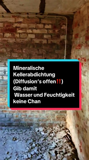 Feuchte Wände & Keller Teil 1 Lösung 1 : mineralische Abdichtung Diffusion‘s offen und von Innen Gib Wasser & Feuchtigkeit Keine Chance #wasser #feuchtigkeit #keller #bau #unverkauflichesmuster Sound 🔥 @KUKO 🔥 🔥 NUR WEGEN DIR 🔥
