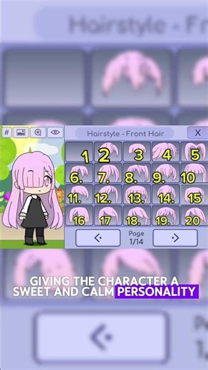 1 to 20 which one is your favorite front hair? #gachaclub #gachalife #minimovies #gacha #shorts