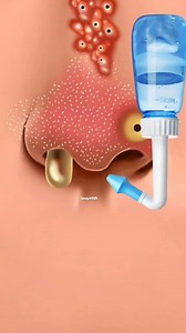 Nose Piercing treatment Cleaning Animation Satisfying ASMR #satisfying #nosepiercing #cleaning #treatment #reelschallenge Tunnig ASMR | Tunnig ASMR