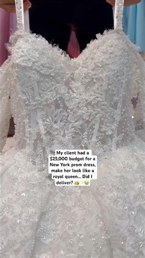 This $25,000 New York Prom Dress is INSANE 😱👑 #promdress #prom2026 #shorts
