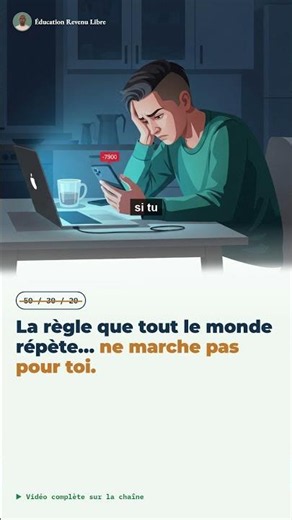 Le 50/30/20 ne marche pas si ton salaire change chaque mois