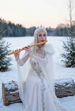 White Witch Flute in the Snow | Enchanted Winter Melody & Snowfall Ambience