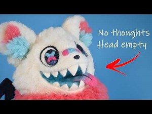 I made a colorful possum for FREAM! | Needle felting tutorial