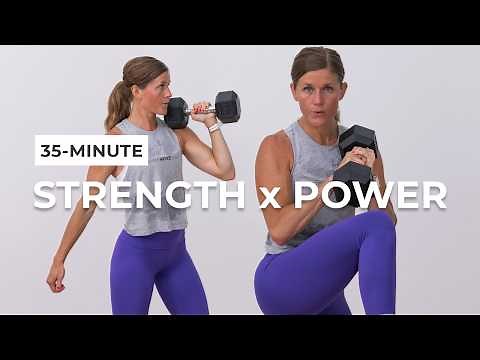 35-Minute Full Body Dumbbell Workout (Strength, Power and Abs)