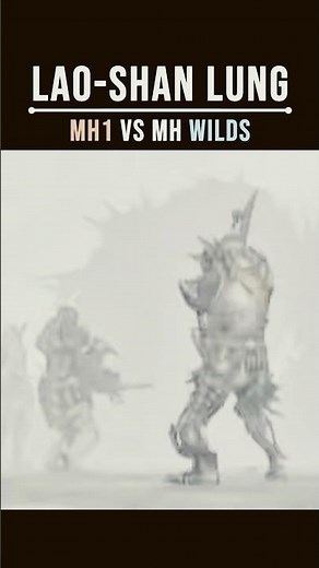 Monster Hunter Wilds Ascendance | Lao-shan Lung MH1 trailer vs MHWA trailer #monsterhunter #mhwilds