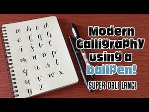 LEARN MODERN CALLIGRAPHY USING A PEN! (Ballpen/Signpen) #taglish